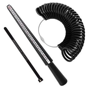 Ring Sizer Tool Set Mandrel & Ring Gauge Measuring Kit Jewelry Sizing